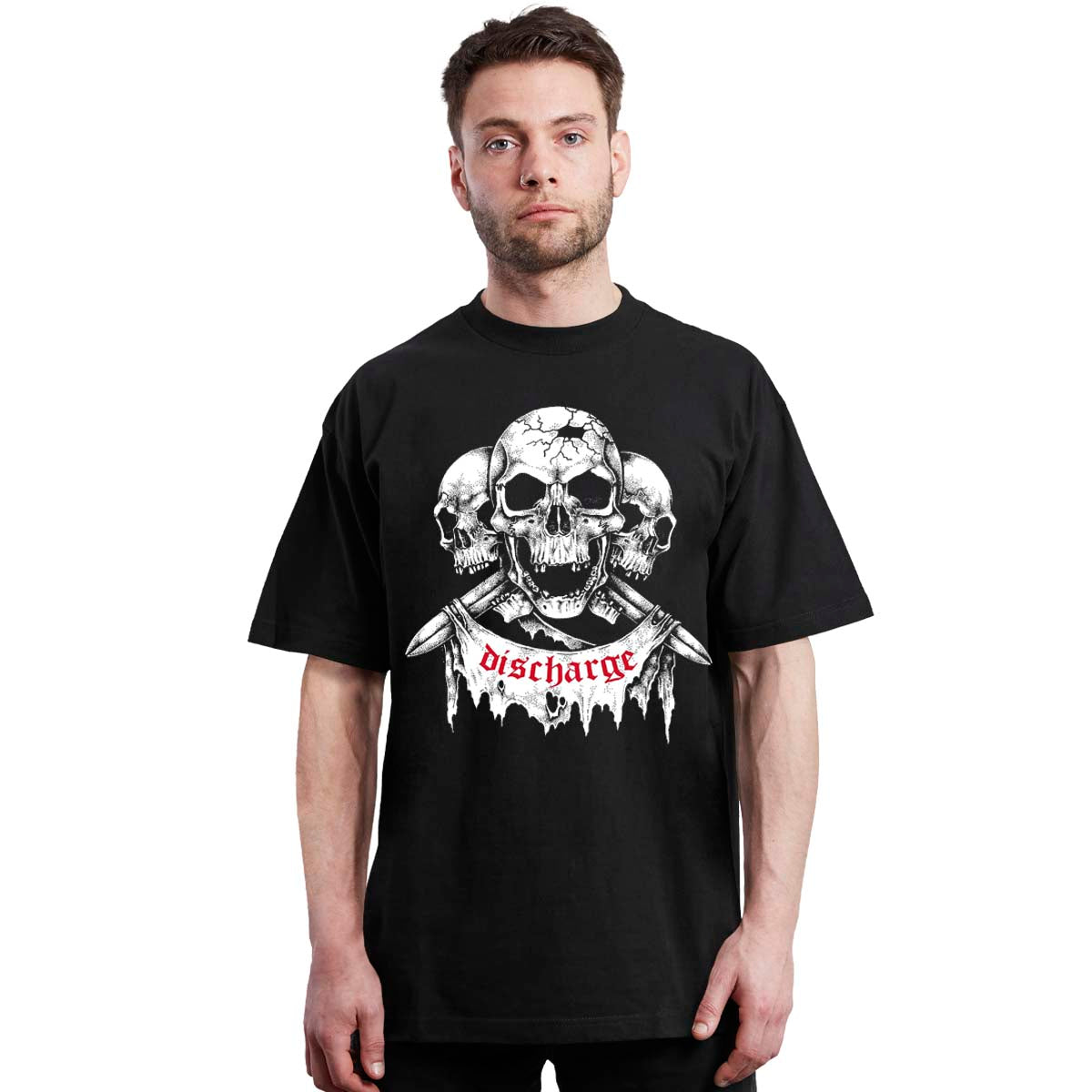 Discharge - Logo skulls - Punk - Polera