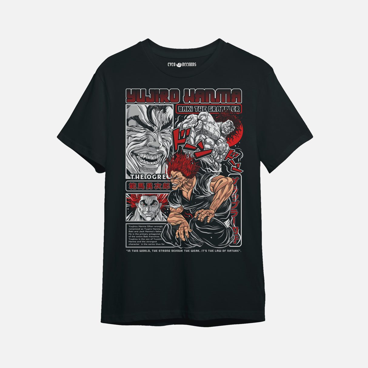 baki -Yujiro Hanma - the ogre - Polera