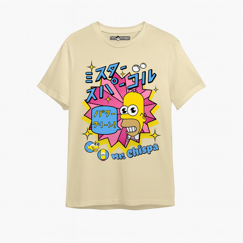 Los Simpsons - Mr Chispa - Polera Beige