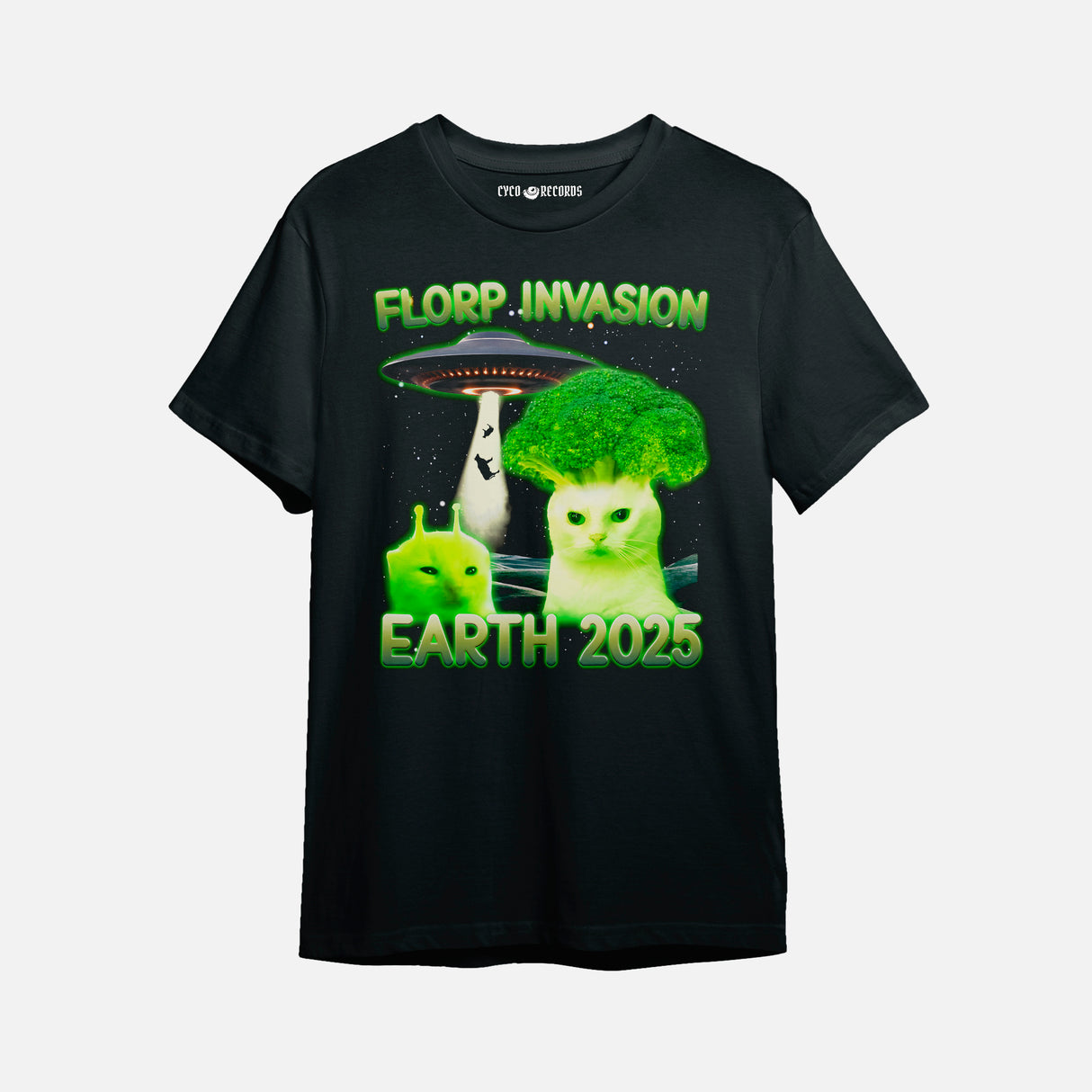 Gato meme - Alien Florp Invasion - Polera