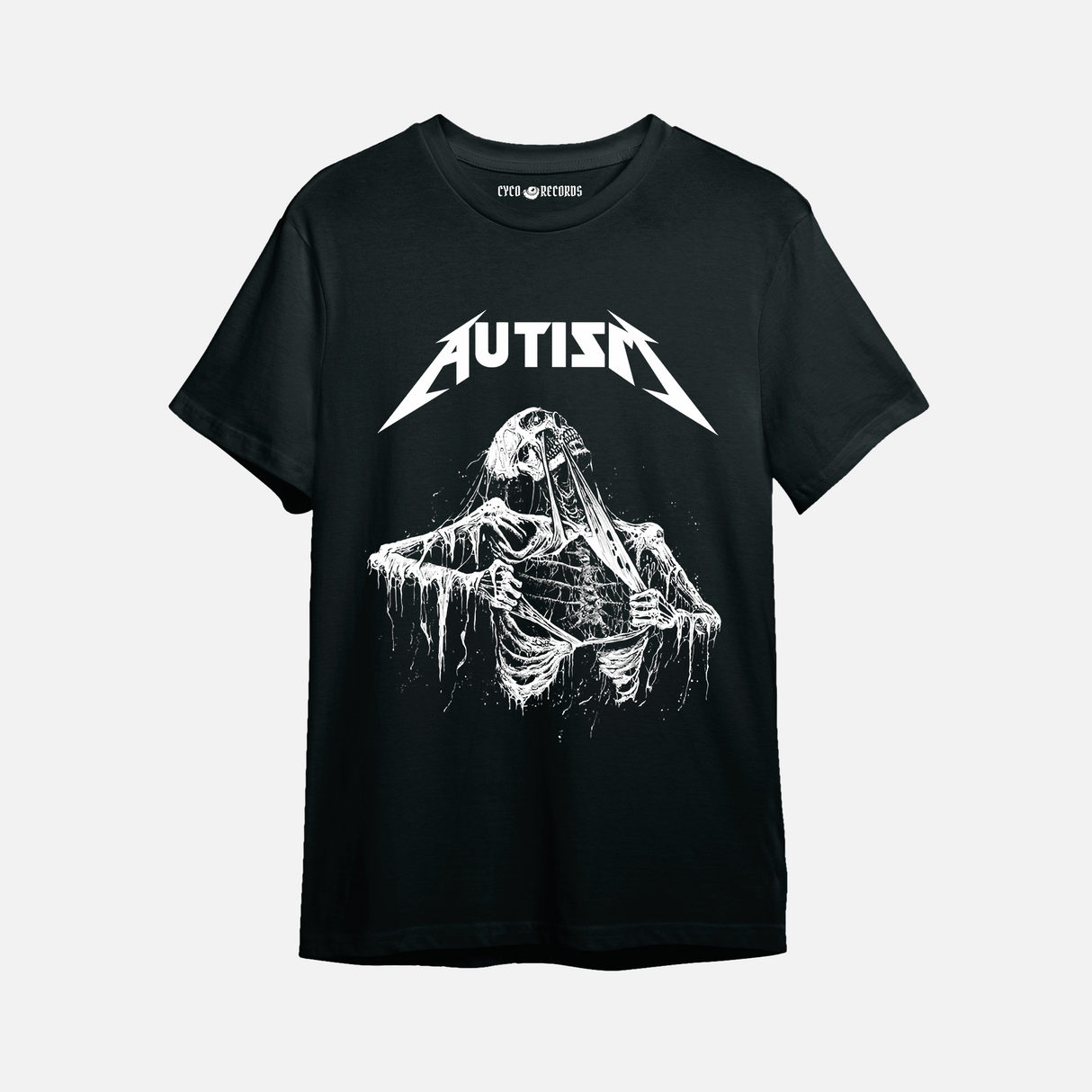Meme - Autism Skull - Polera