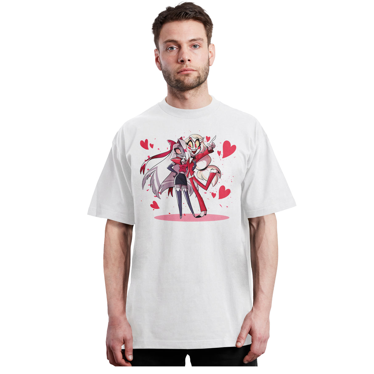 Hazbin Hotel - Charlie y Vaggie - Polera