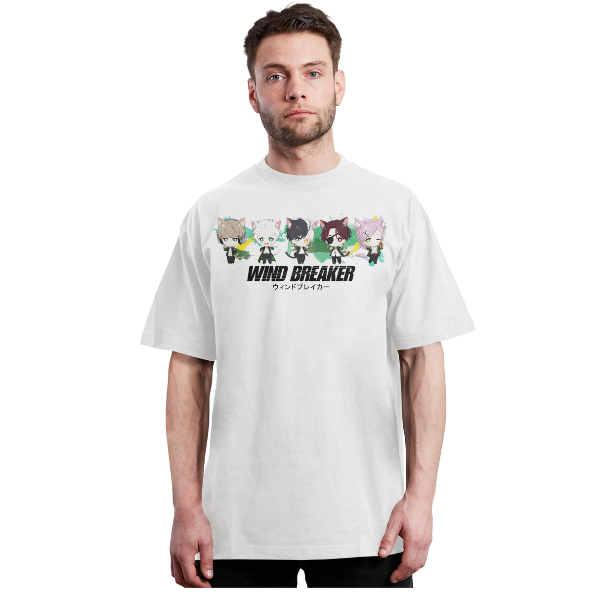 Wind Breaker - Chibi gatos - Polera