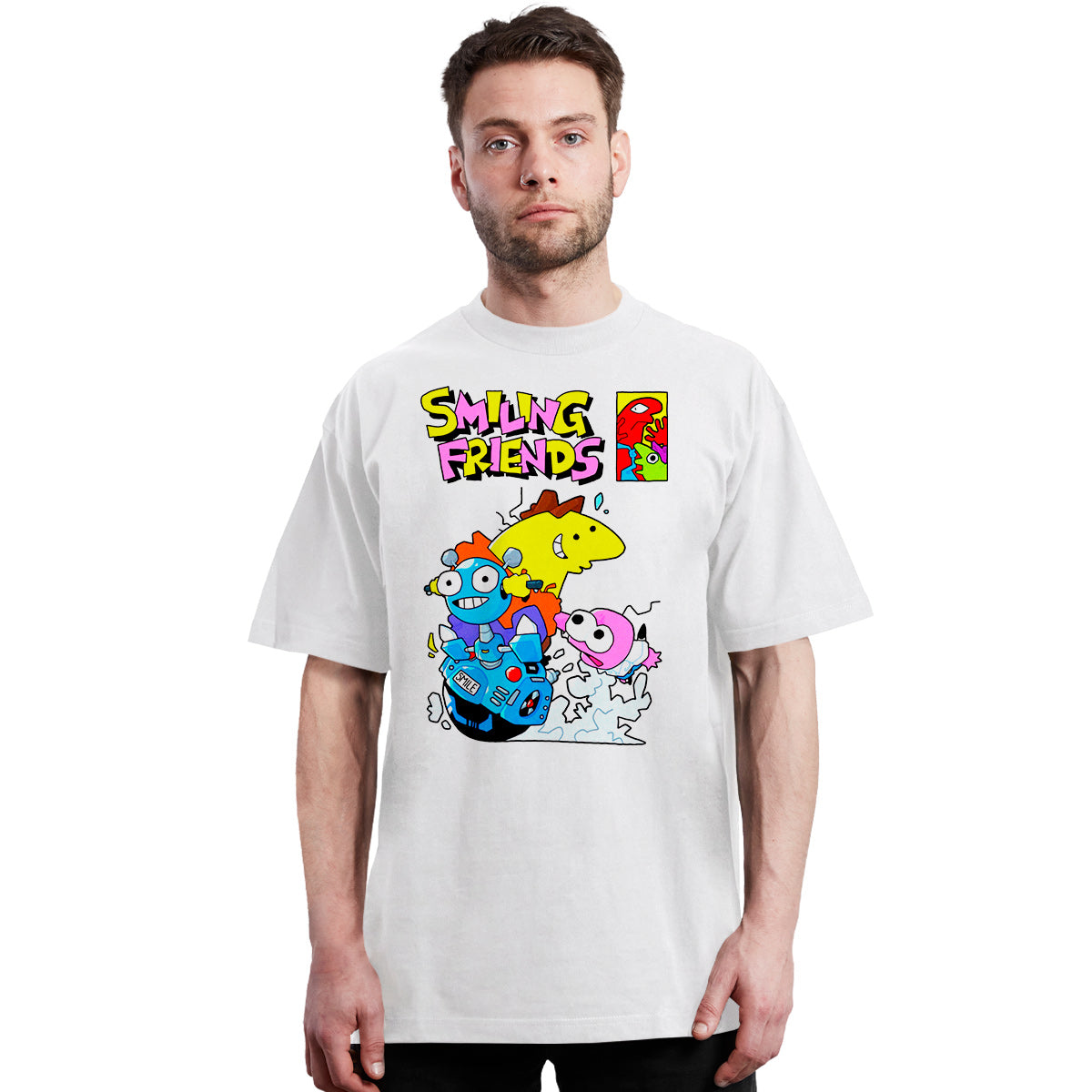 Smiling Friends - Robot Bike - Polera
