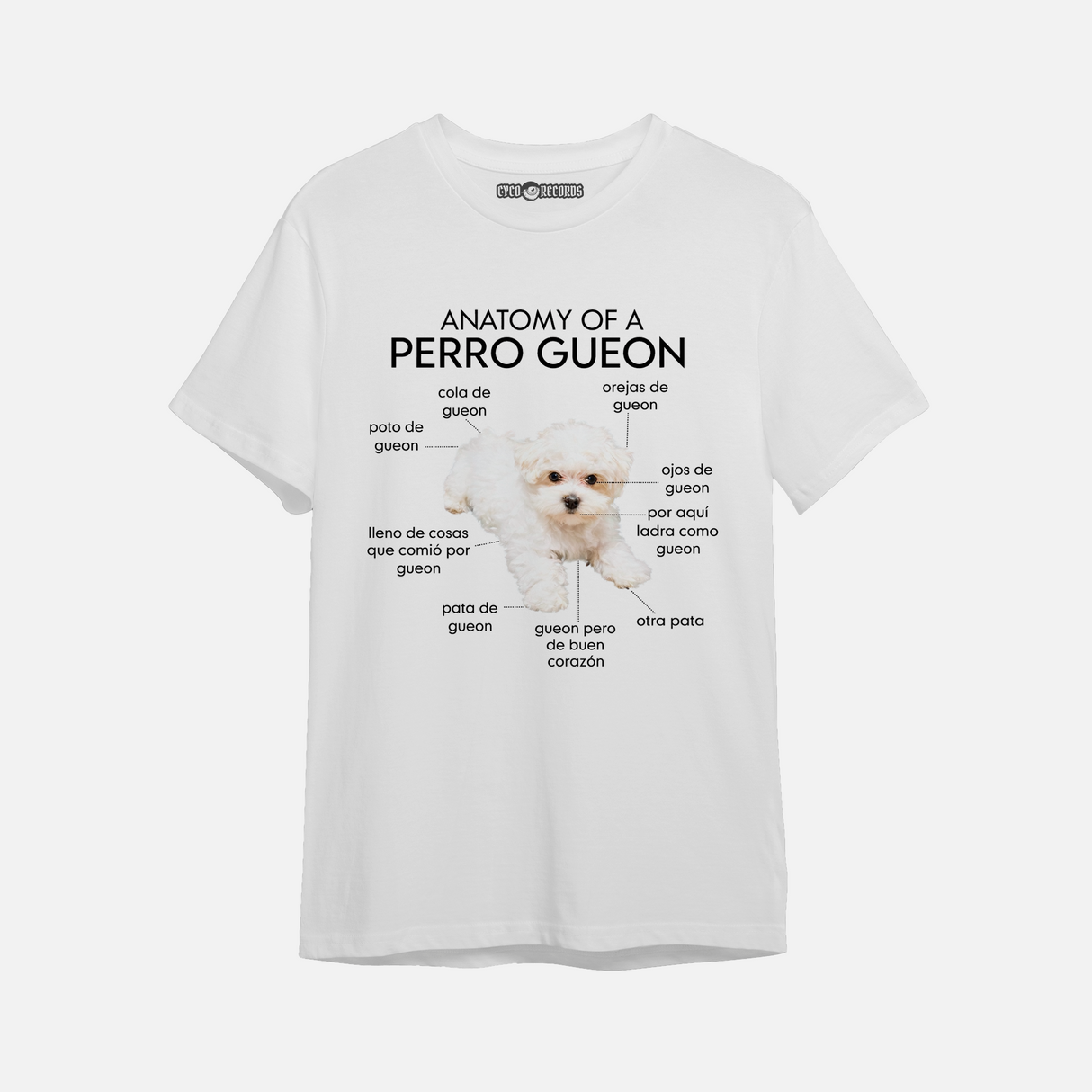 Perro - Gueon - Polera blanca