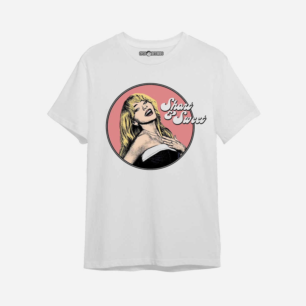 Sabrina Carpenter - Short Round - Polera Blanca