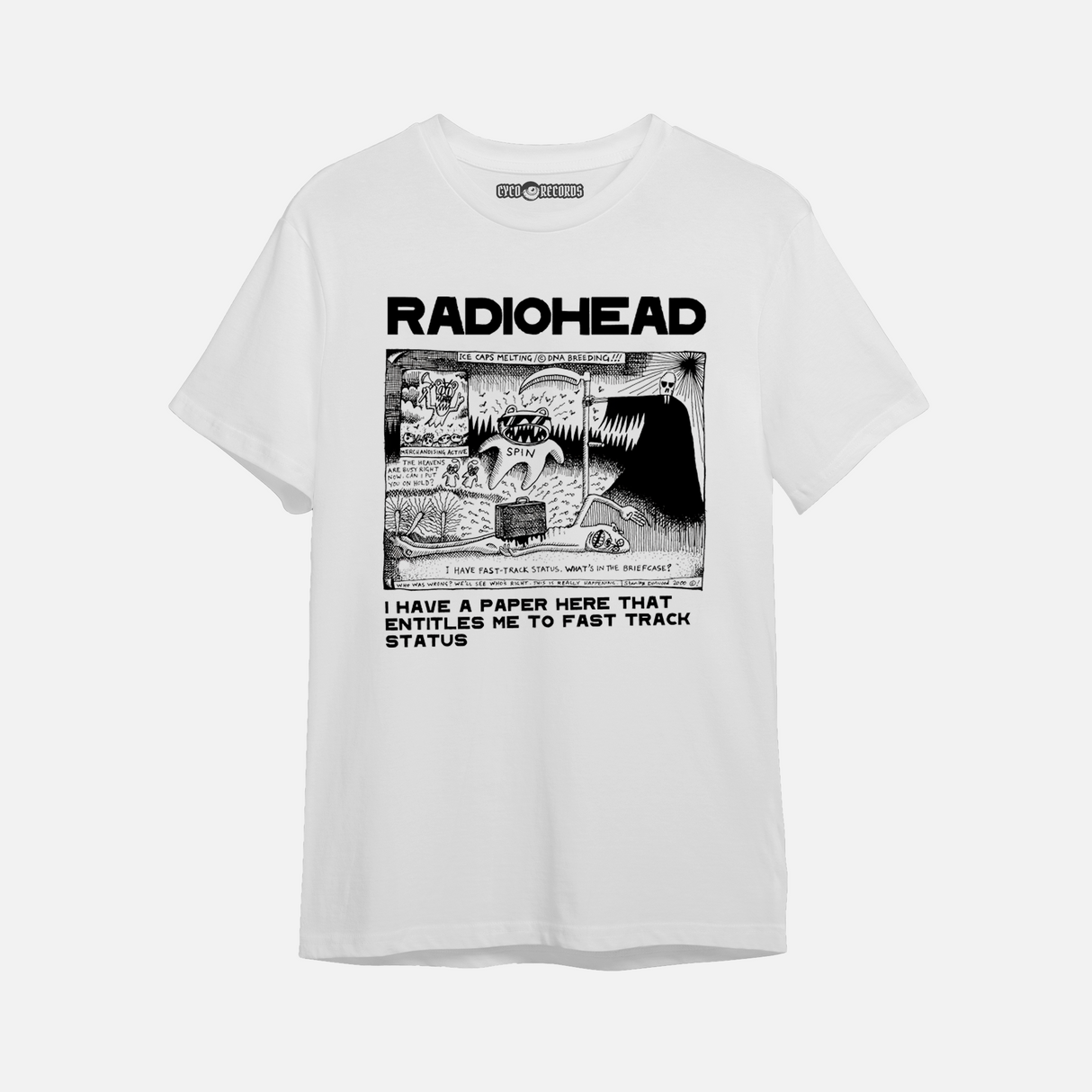 Radiohead - Ice Caps Melting - Polera Blanca
