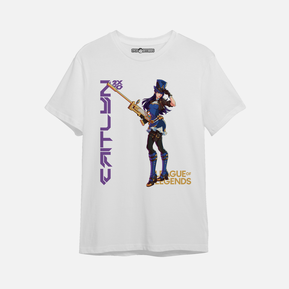 League Of Legends - Caitlyn - Polera Blanca