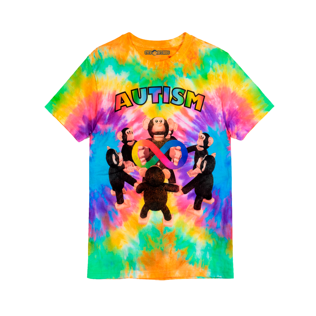 Polera Tie Dye Monos Autism
