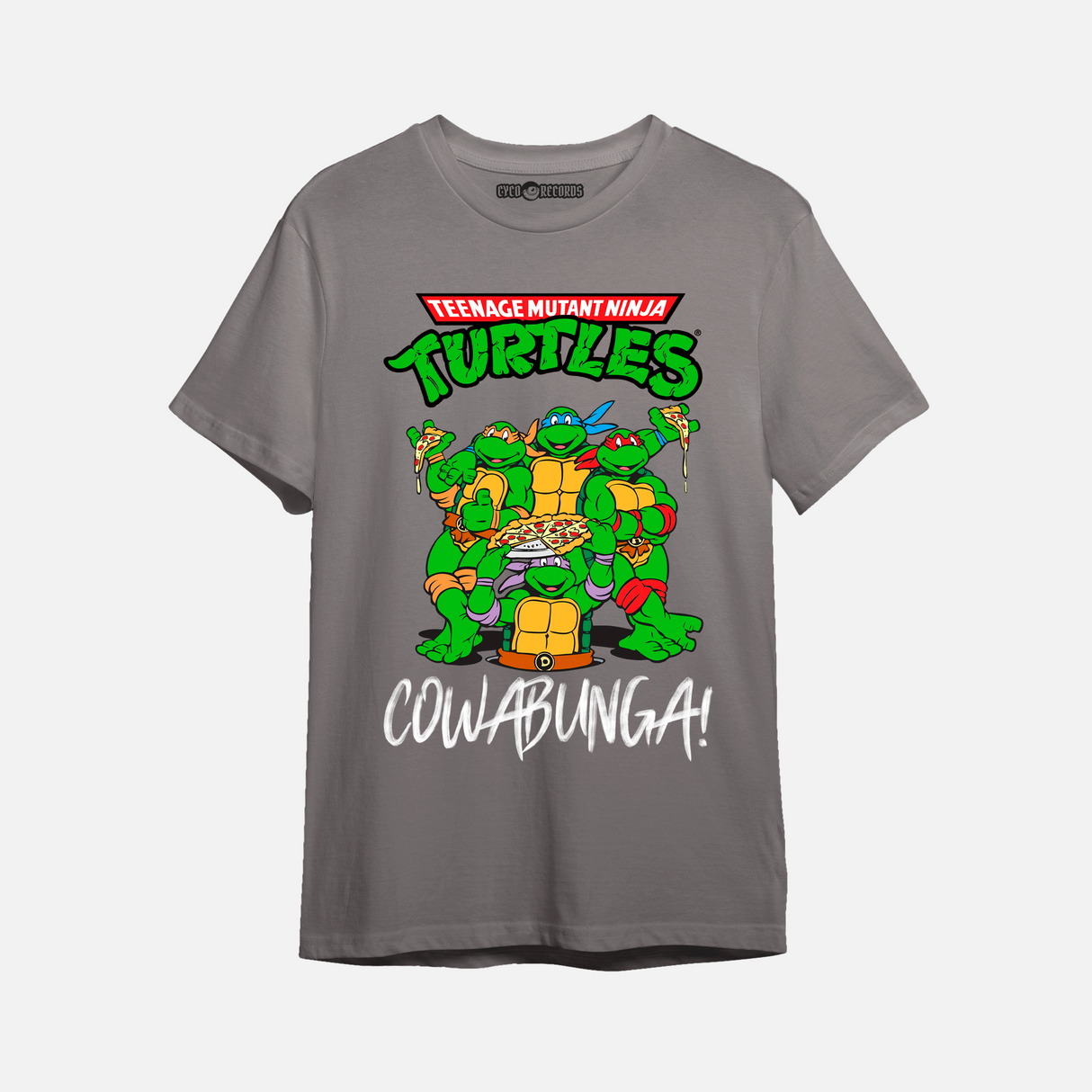 Teenage Mutant Ninja Turtles - Cowabonga - Polera Gris