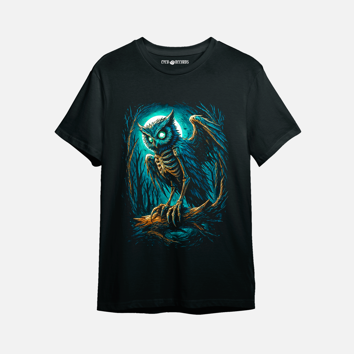 Búho Esqueleto - Halloween - Polera