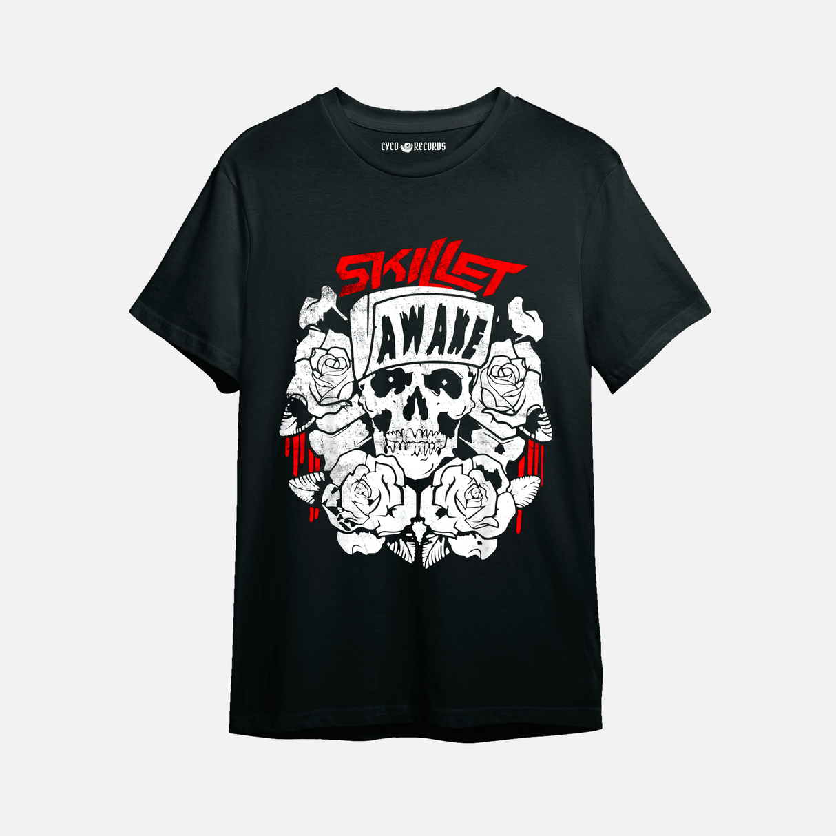 Skillet - Rose skull - Polera