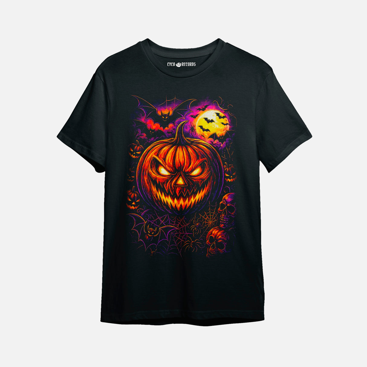Halloween - Calabaza Y Murcielagos - Polera
