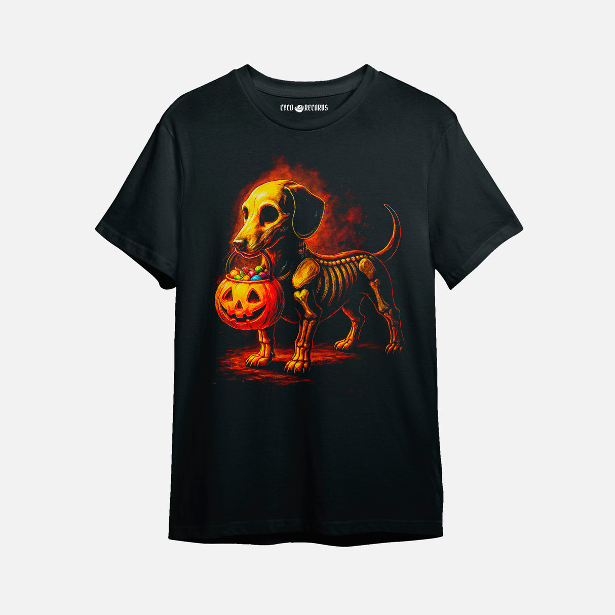 Halloween - Perro Esqueleto - Polera