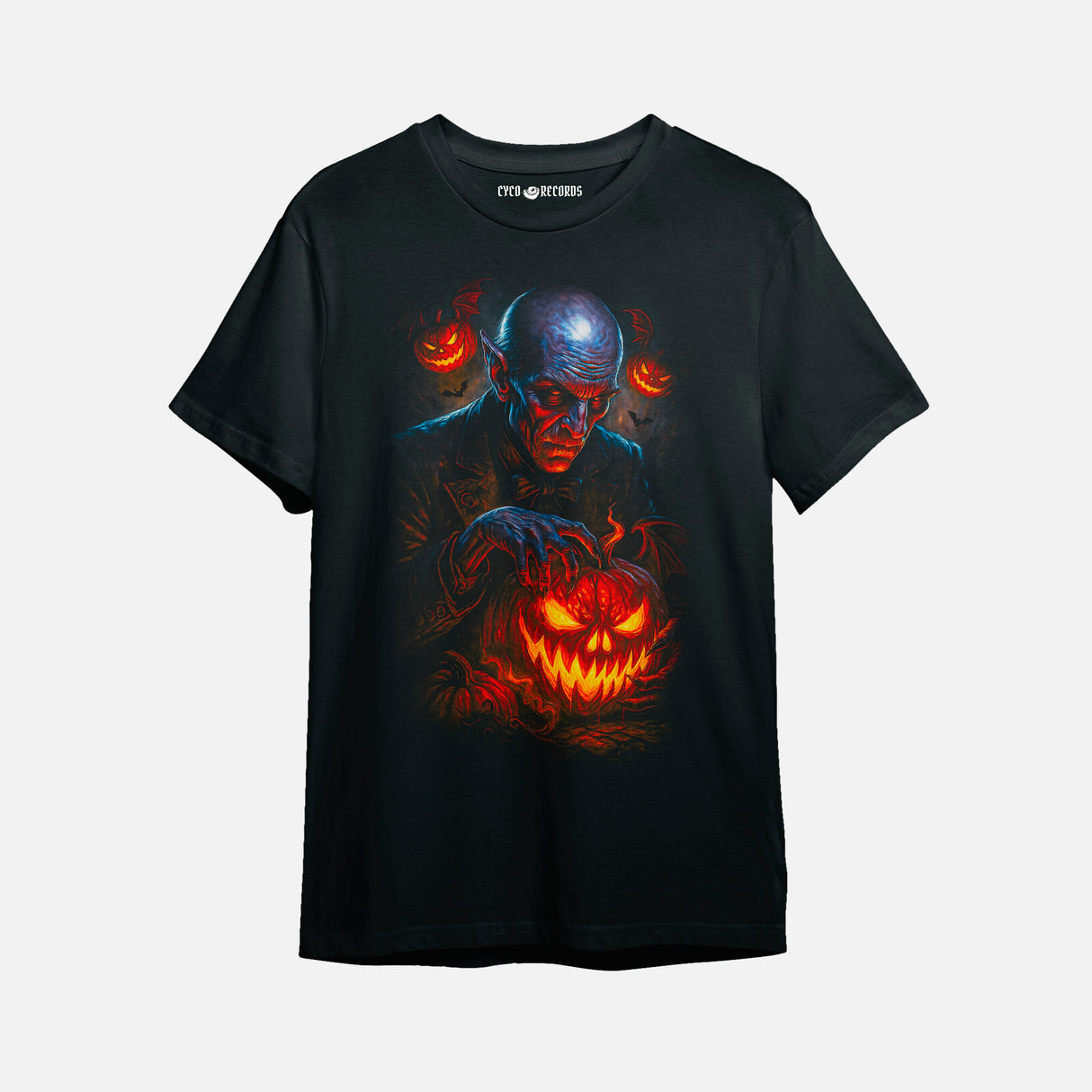 Halloween - Vampiro y Calabazas - Polera