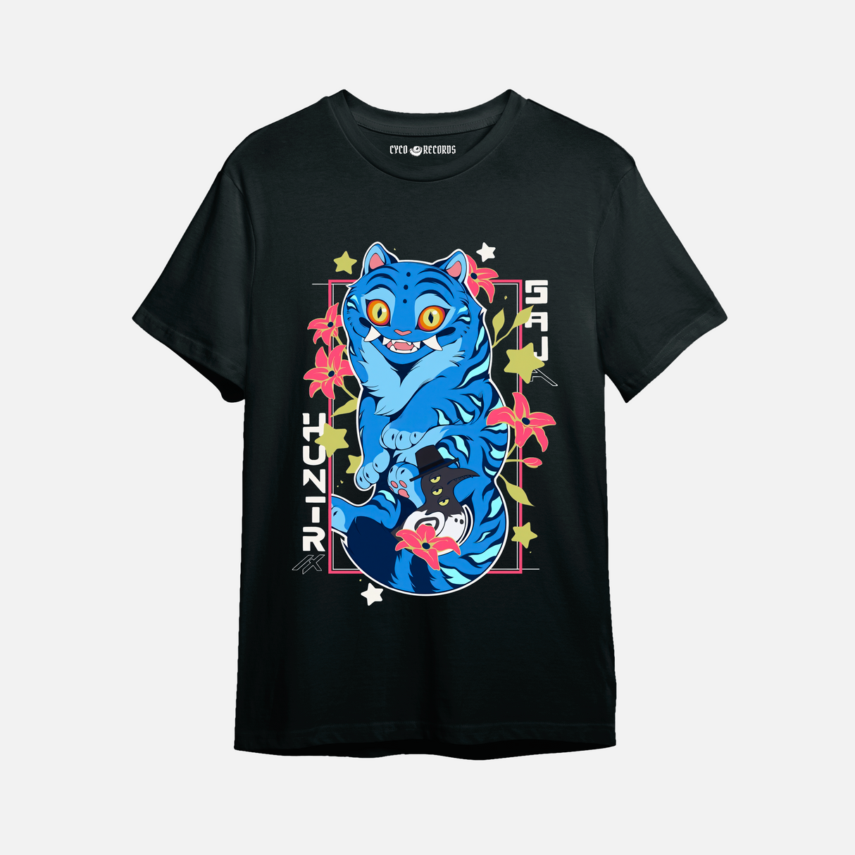 Kpop Demon Hunters - Derpy Tiger Negra - Polera