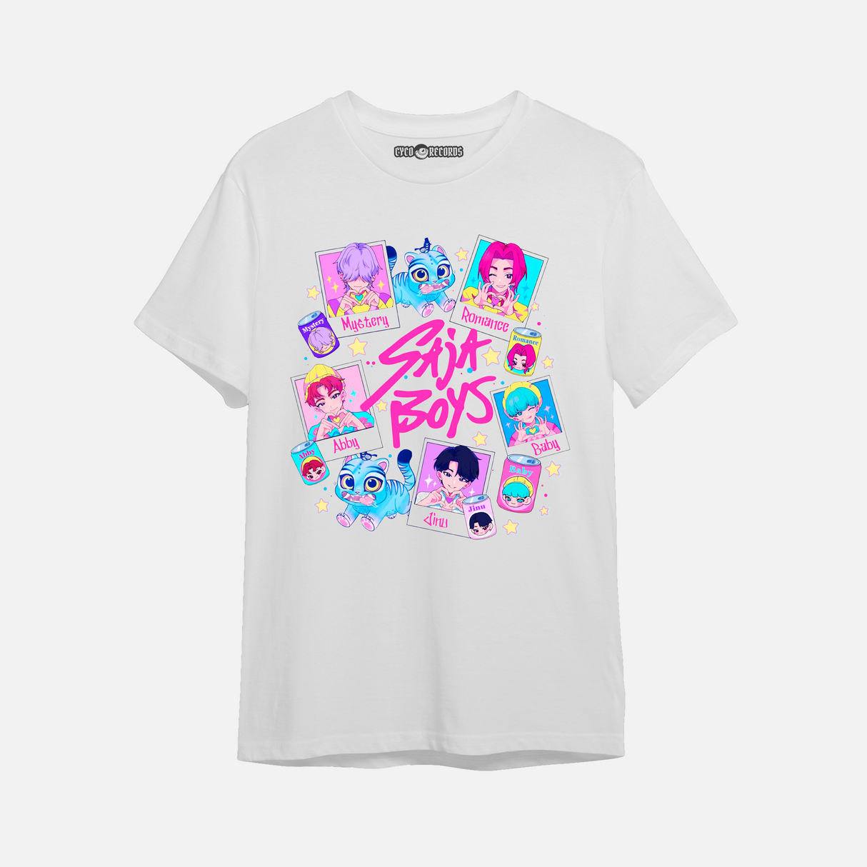 Guerreras Kpop - Saya Boys Chibis - Polera