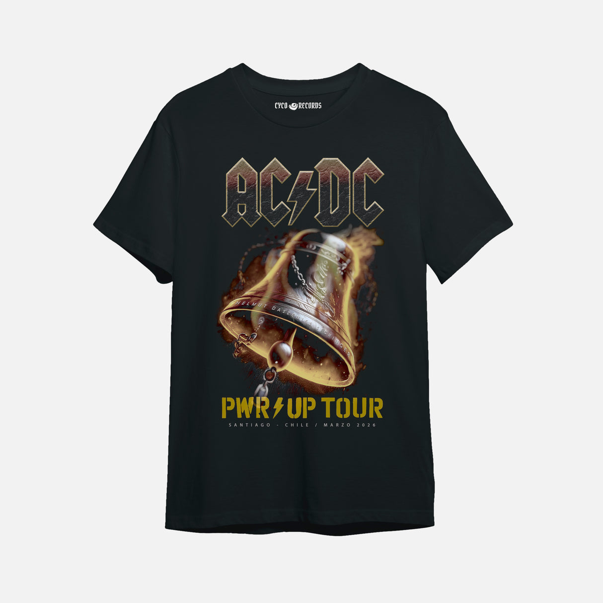 AC DC - PWR UP - HELL BELLS - Polera