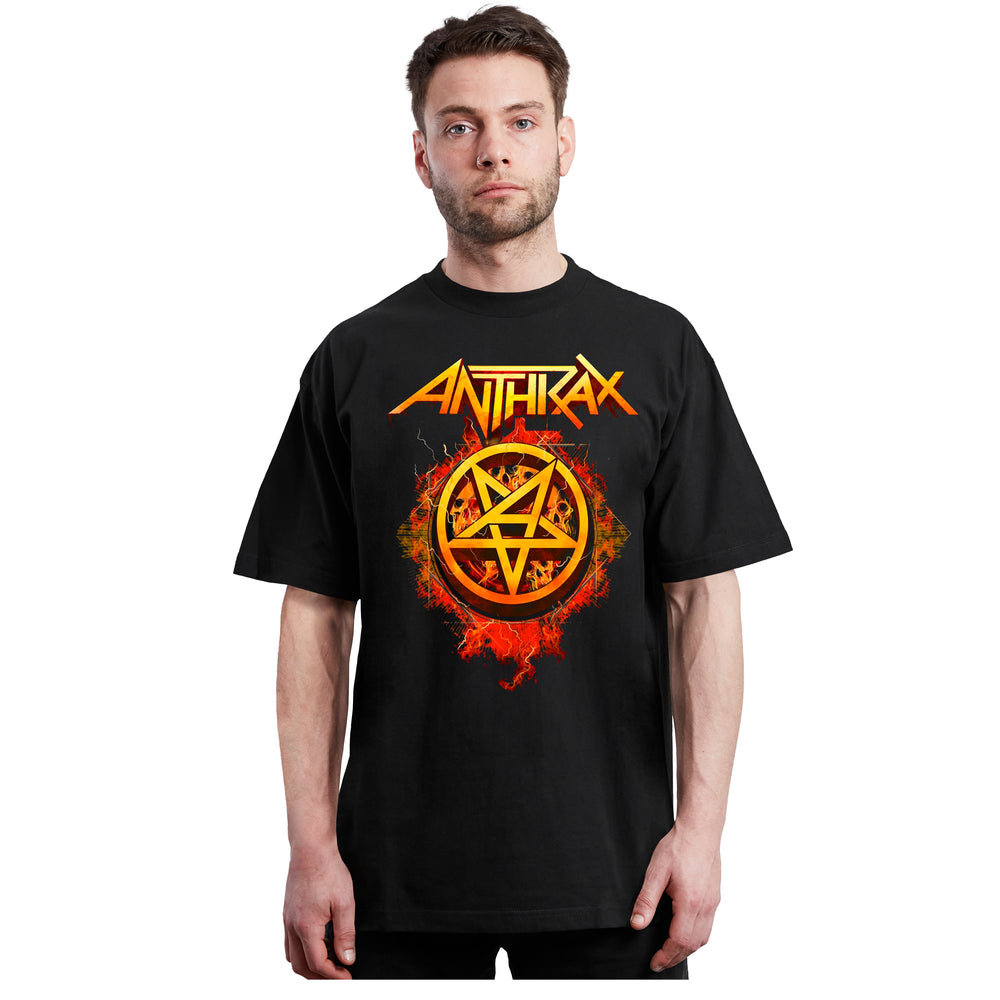 Anthrax - Logo Fire - Polera