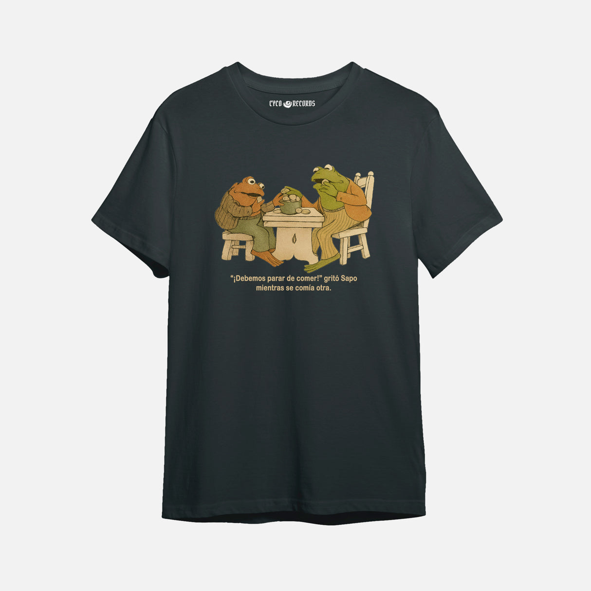 Sapos Comiendo - Polera Negra