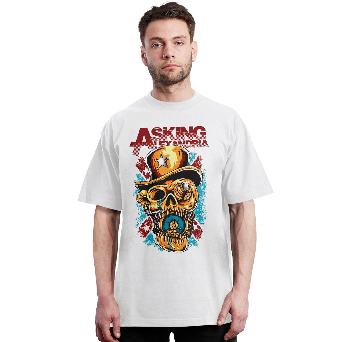 Asking Alexandria - Sheriff Skull - Polera