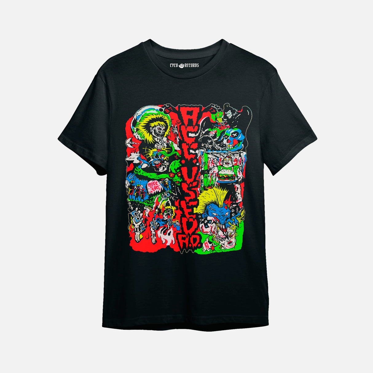 The accused - AD Collage negra - Polera