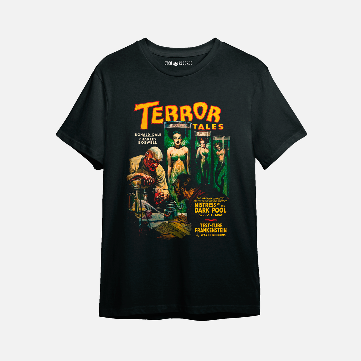 Terror Tales - Test Tubes Frankenstein - Polera