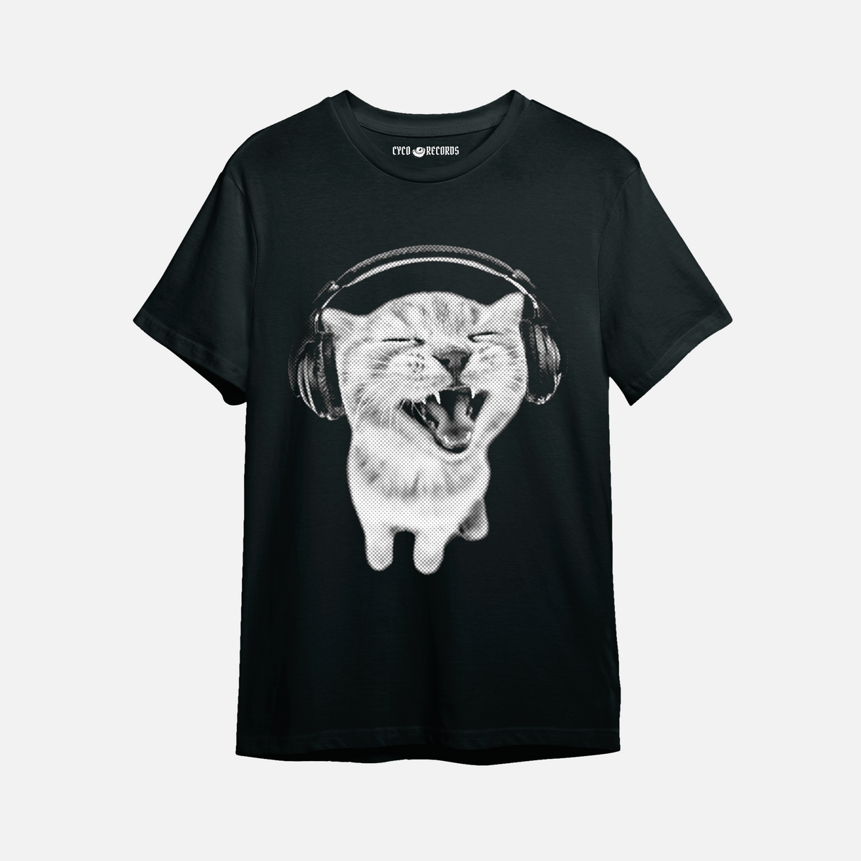 Meme - Gato con Audifonos - Polera