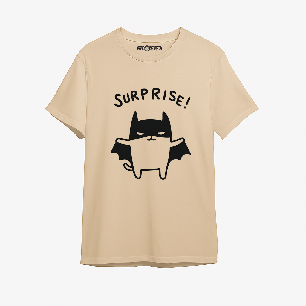 Surprise - Meme Catman Polera Beige