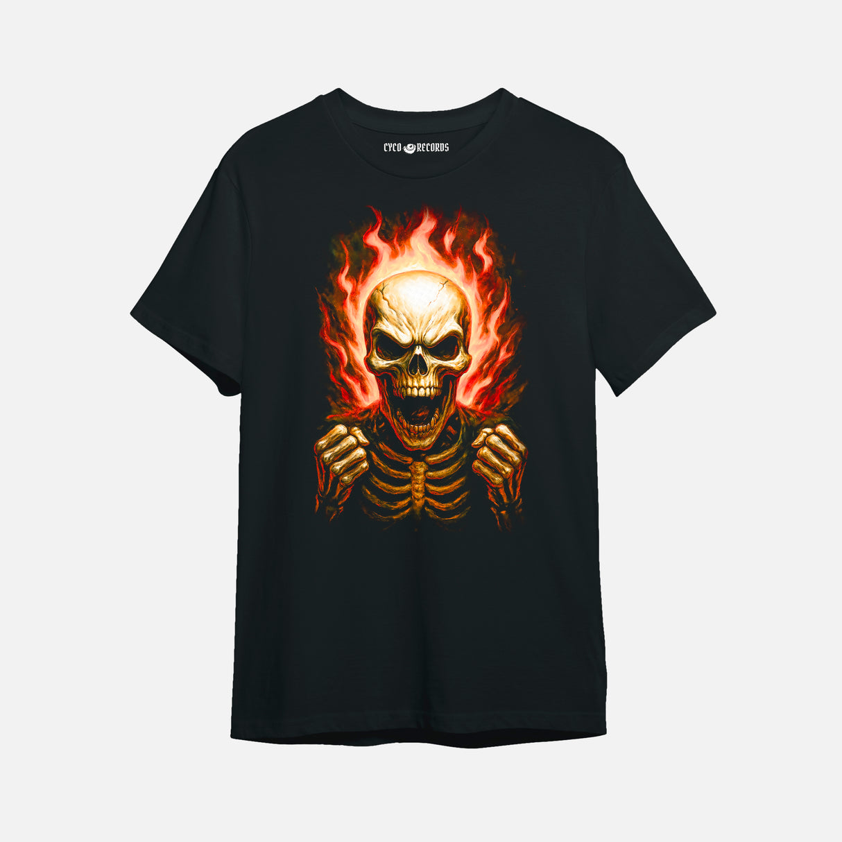 Calavera - Flameante - Polera