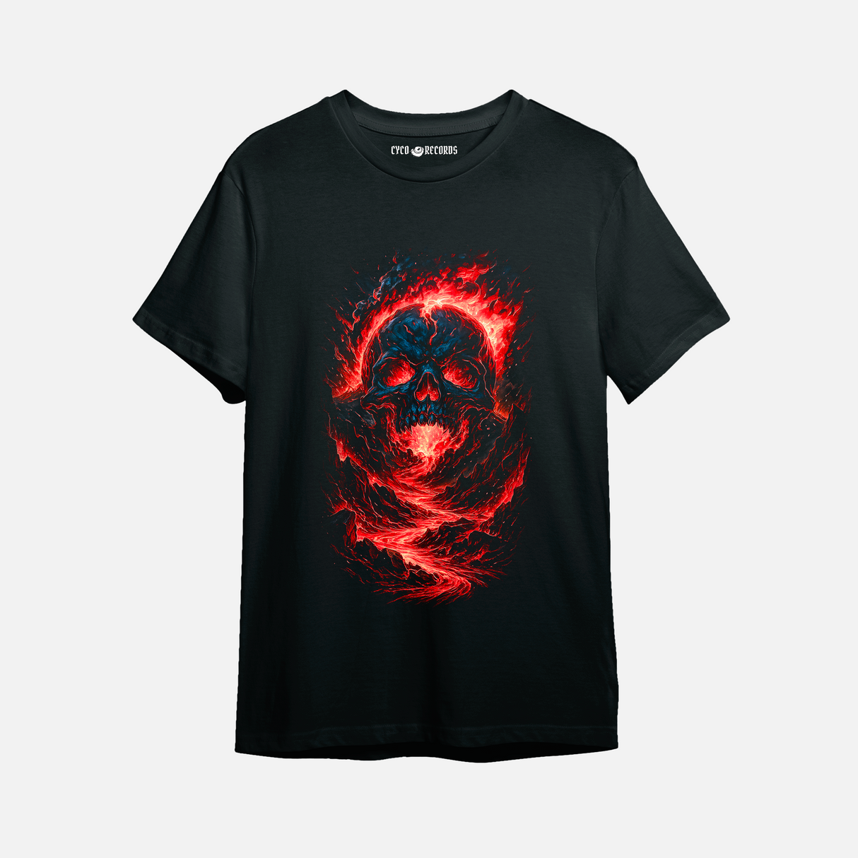 Calavera - En Llamas - Polera