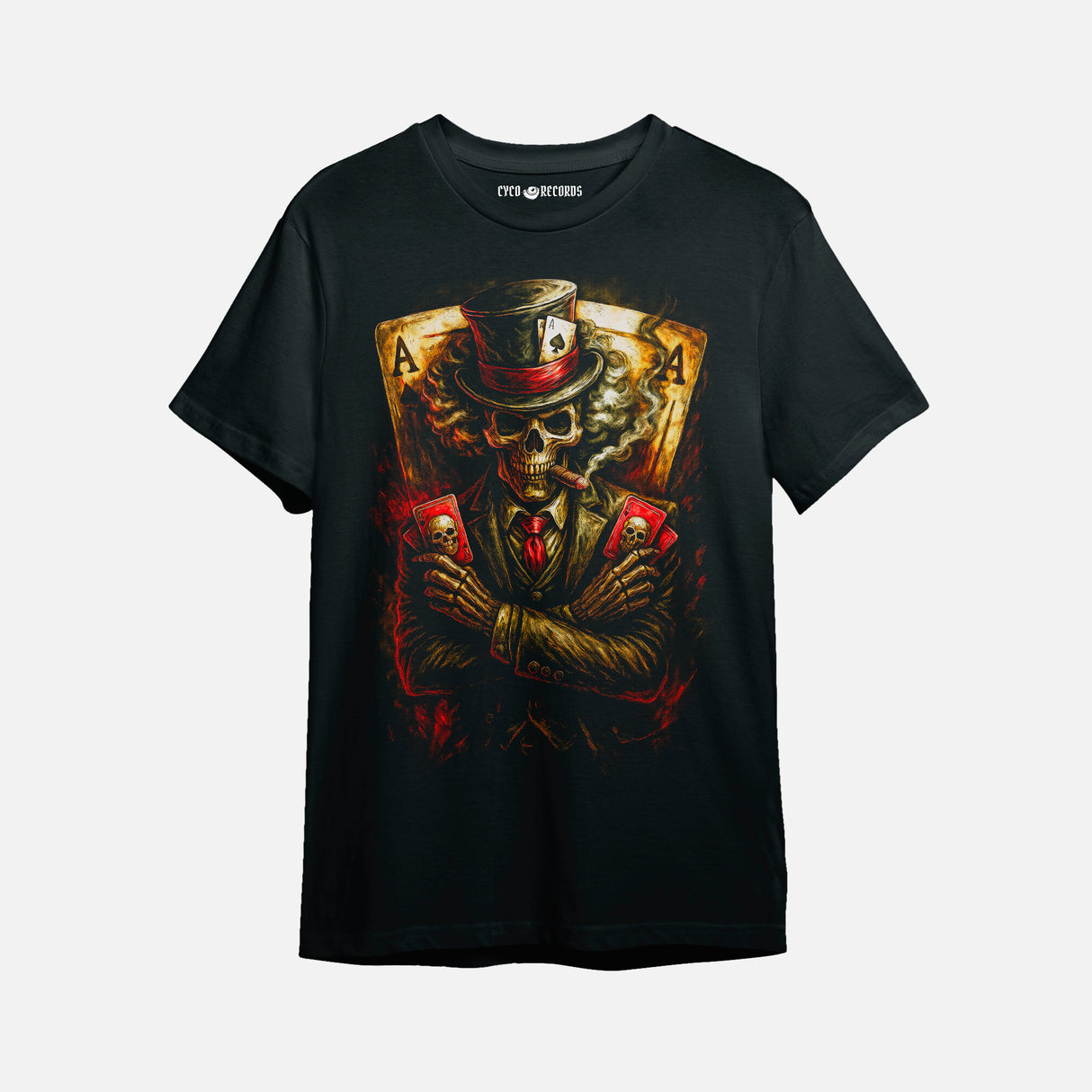 Calavera - Esqueleto Cartas - Polera