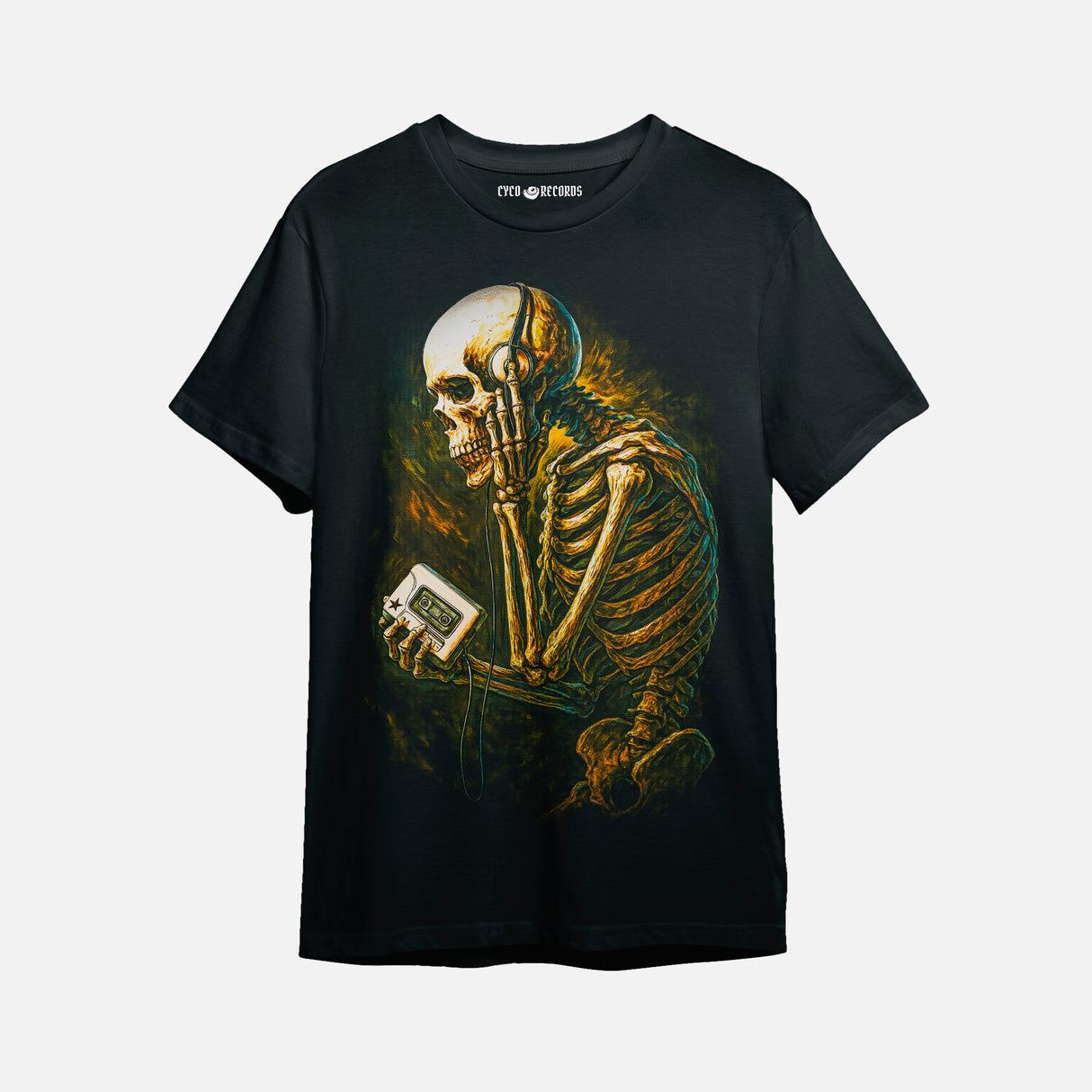 Calavera - Esqueleto Walkman - Polera