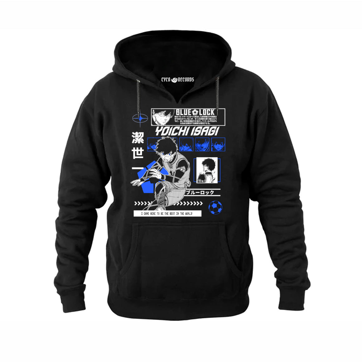 Blue lock - Yoichi Isagi Blue -  Poleron Canguro