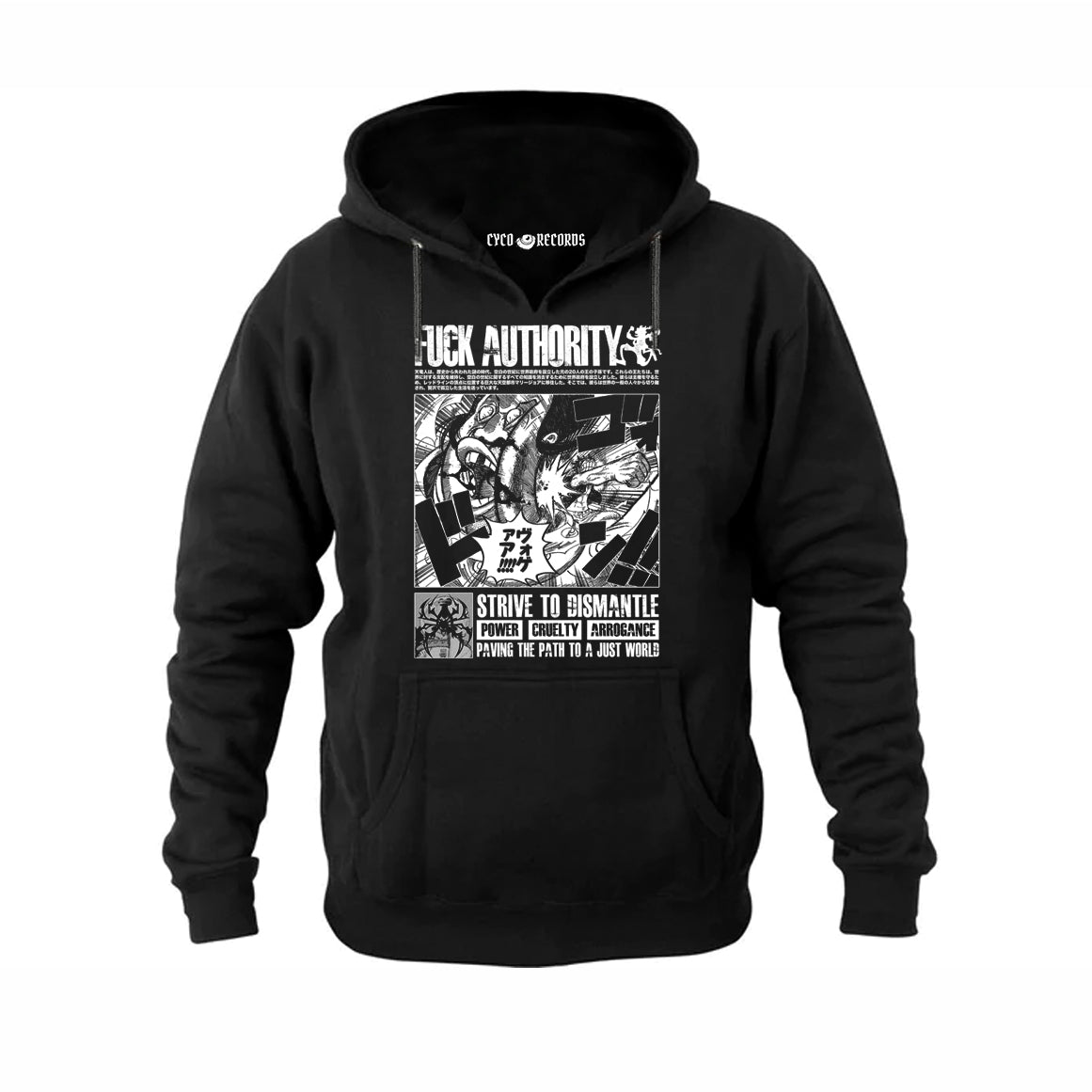 One Piece - Fuck Authority - Poleron Canguro