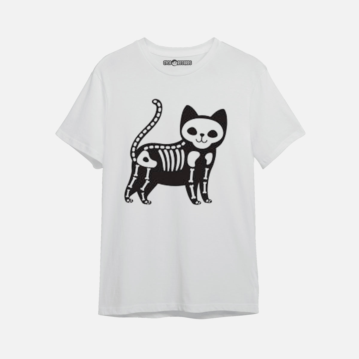 Halloween - Gato Esqueleto - Polera