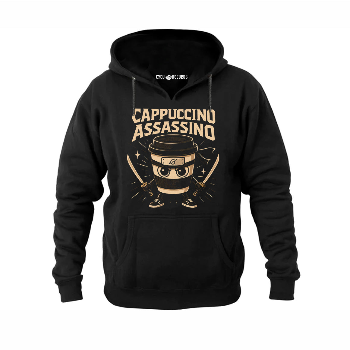 Italian Brainrot - Cappuccino Assassino - Poleron Canguro