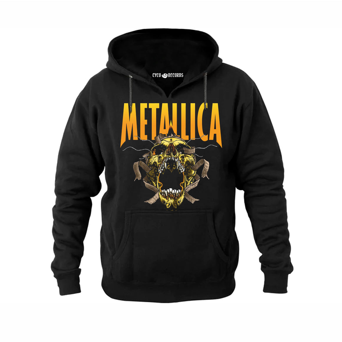 Metallica - pushead skull - Poleron Canguro