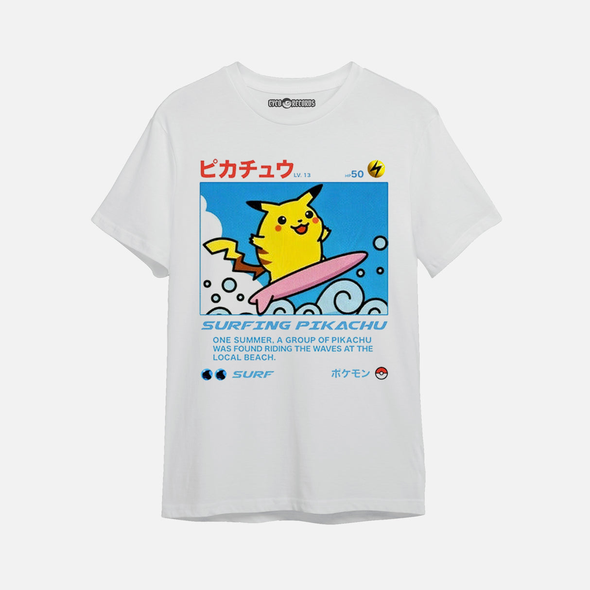 Pikachu Surfing - Pokemon - Polera