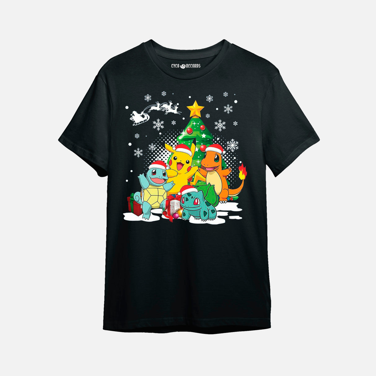 Pokemon - Navidad Arbol - Polera