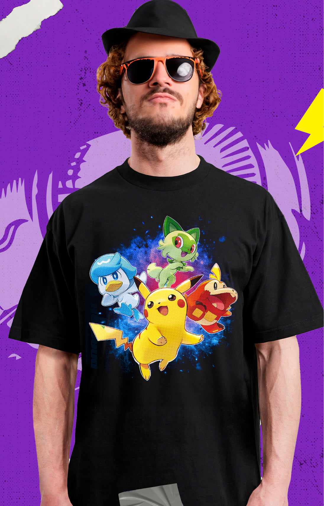 Pokemon - Pikachu Iniciales Scarlet Violet - Polera