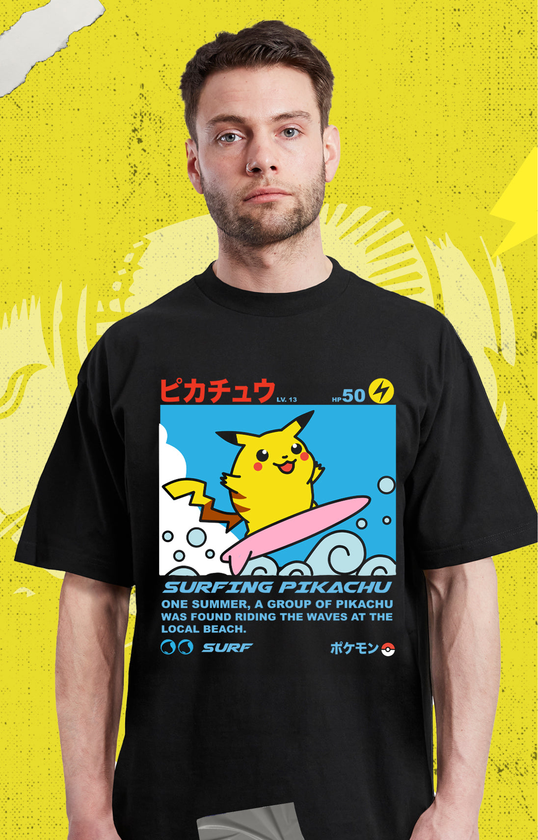 Pokemon - Pikachu Surfing - Polera