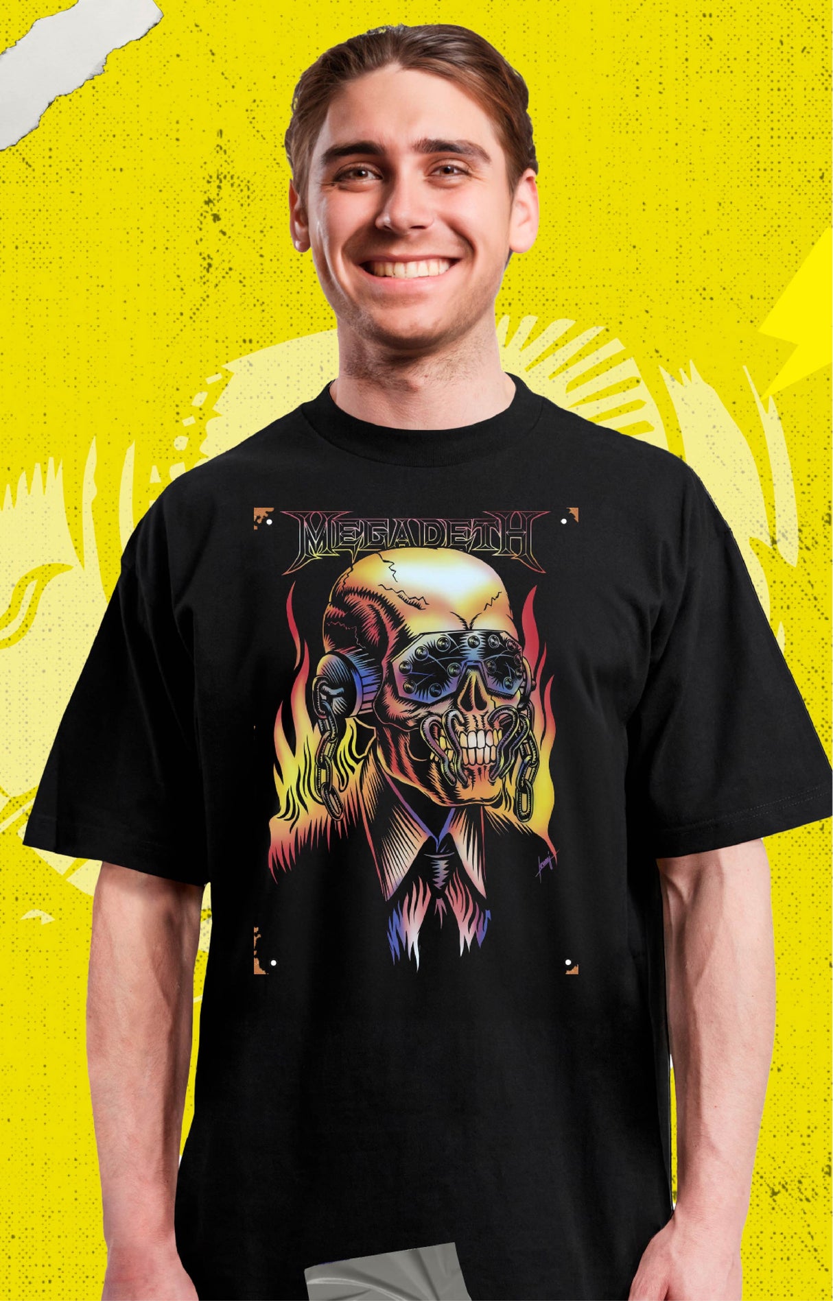 Megadeth - Fire Rattlehead - Polera