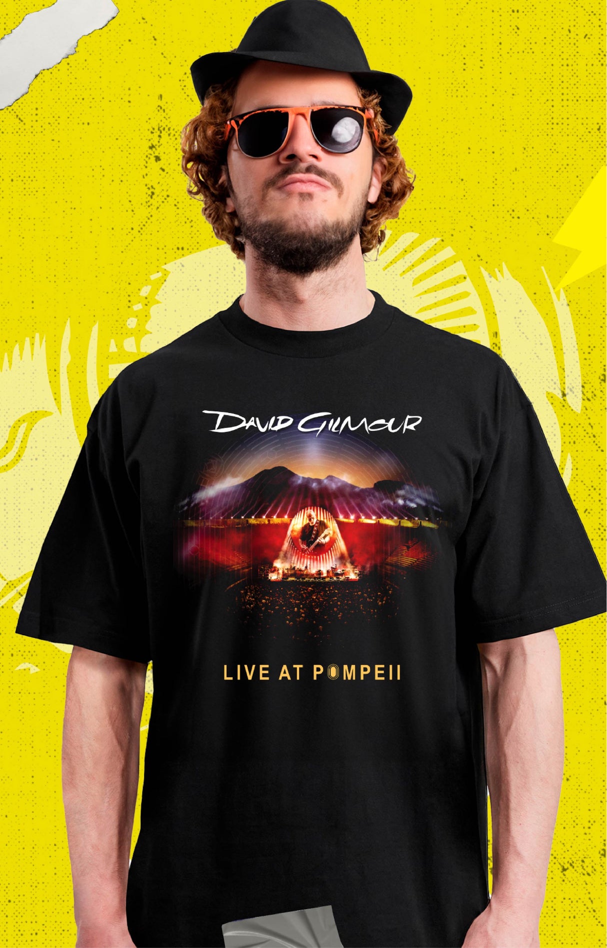 David Gilmour - Pompeii Pink Floyd - Polera