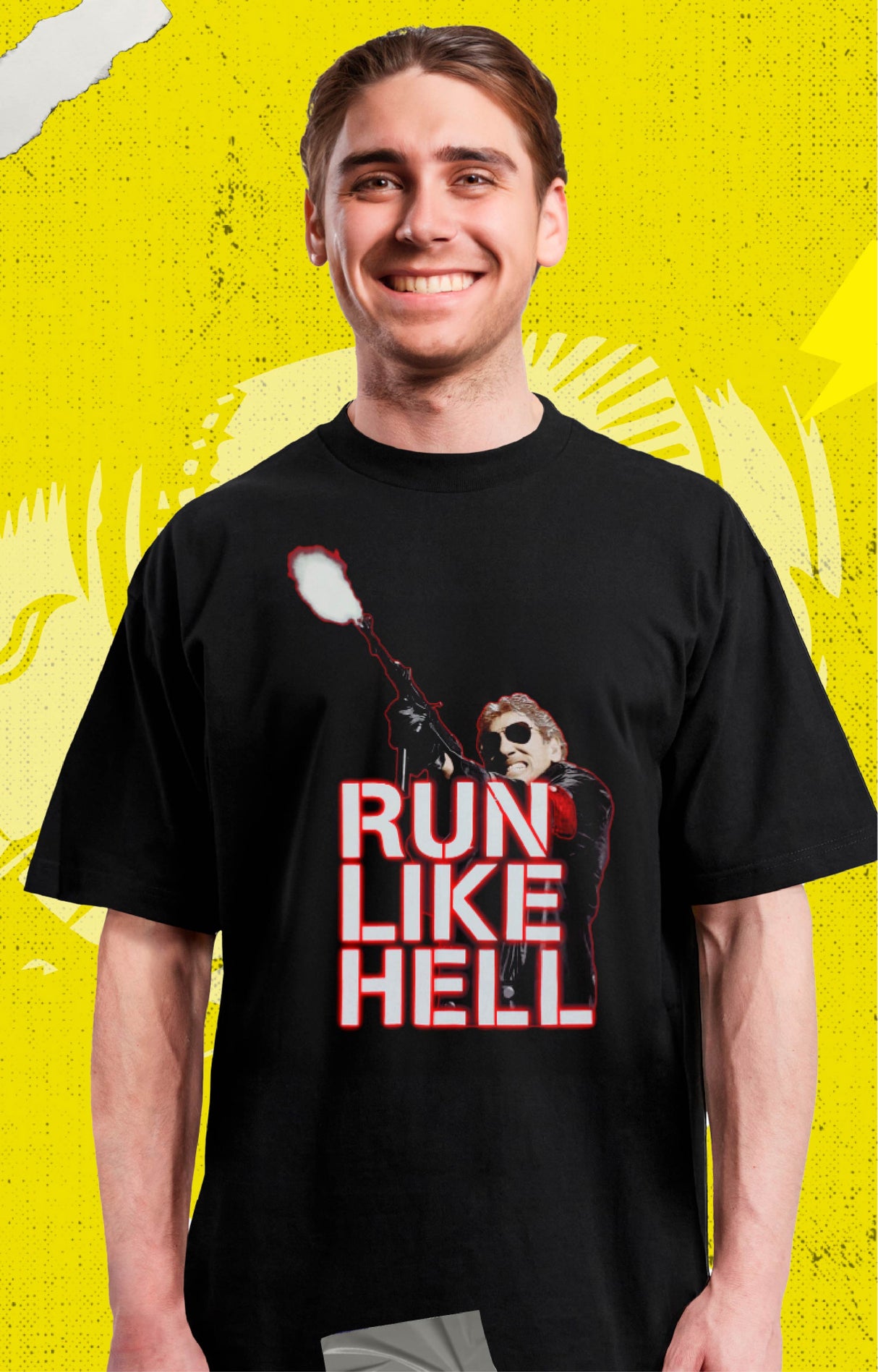 Roger Waters - Pink Floyd Run Like Hell - Polera