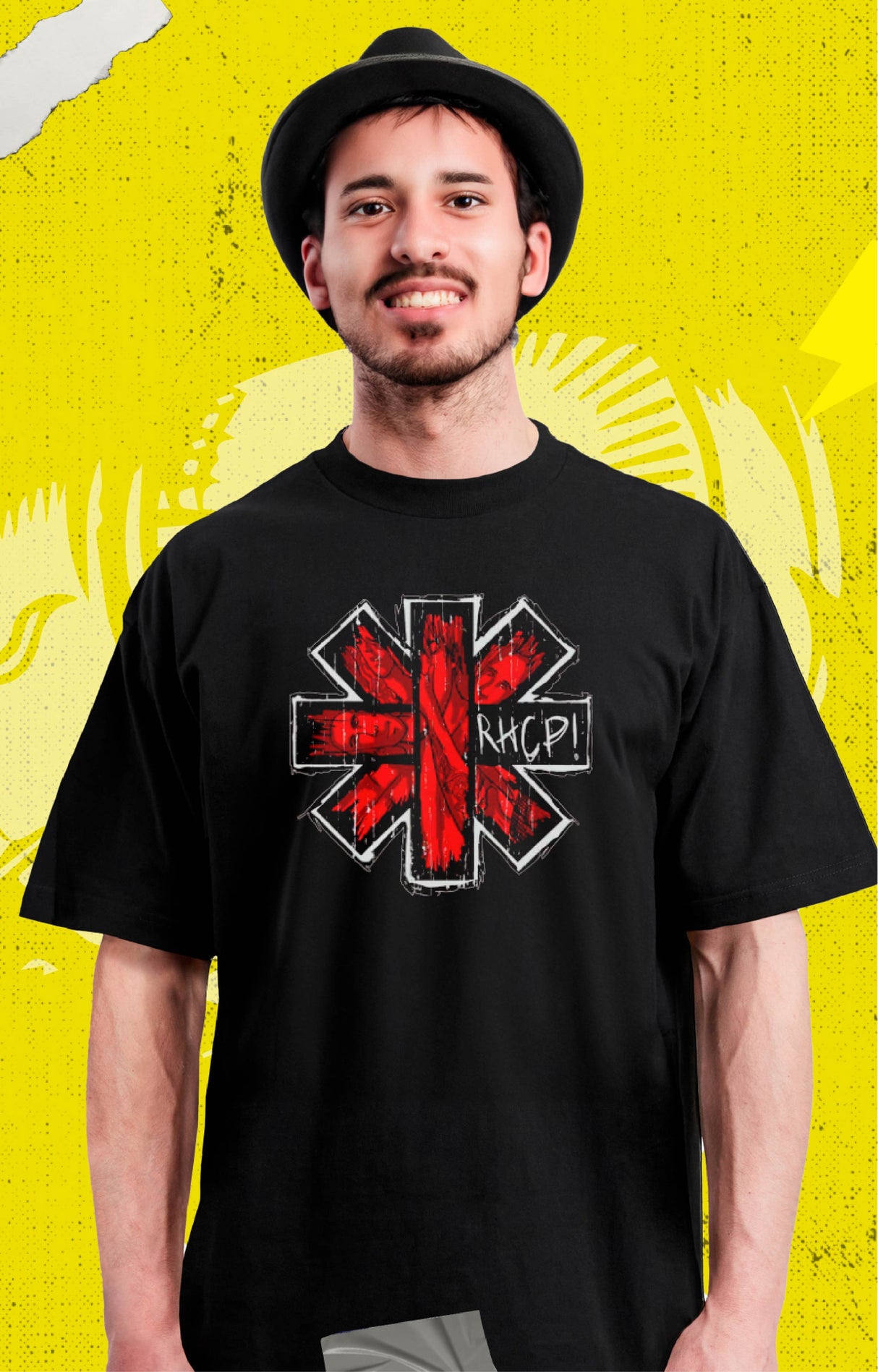 Red Hot Chili Peppers - Faces Logo - Polera