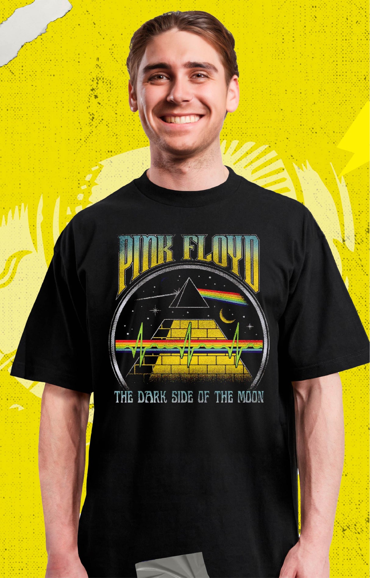 Pink Floyd - Dark Side Vintage Poster - Polera