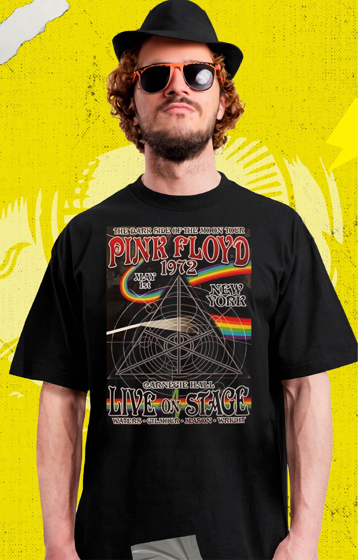 Pink Floyd - Dark Side of the Moon Tour 1972 - Polera