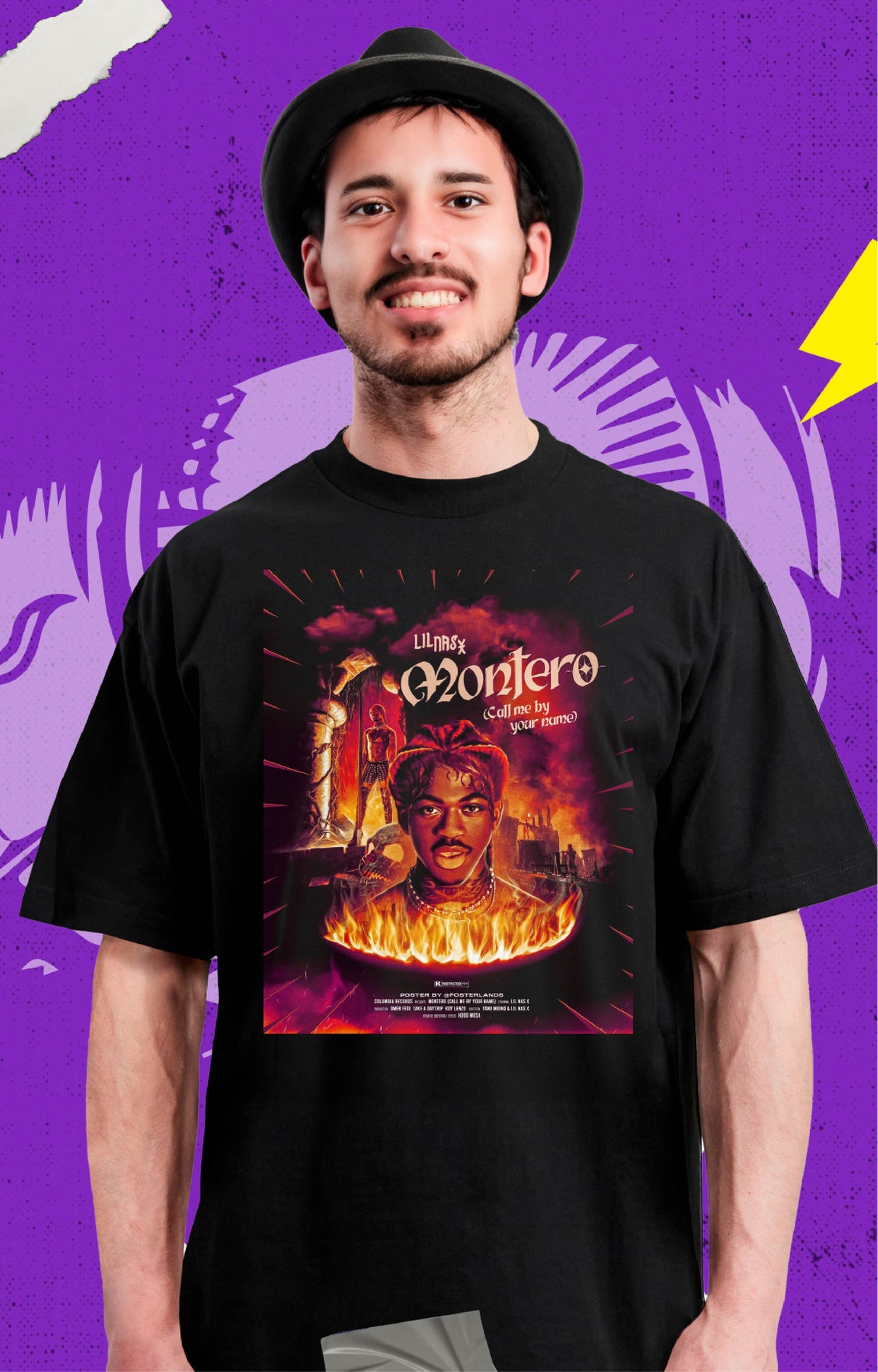 Lil Nas X - Calll Me By Your Name Poster - Polera