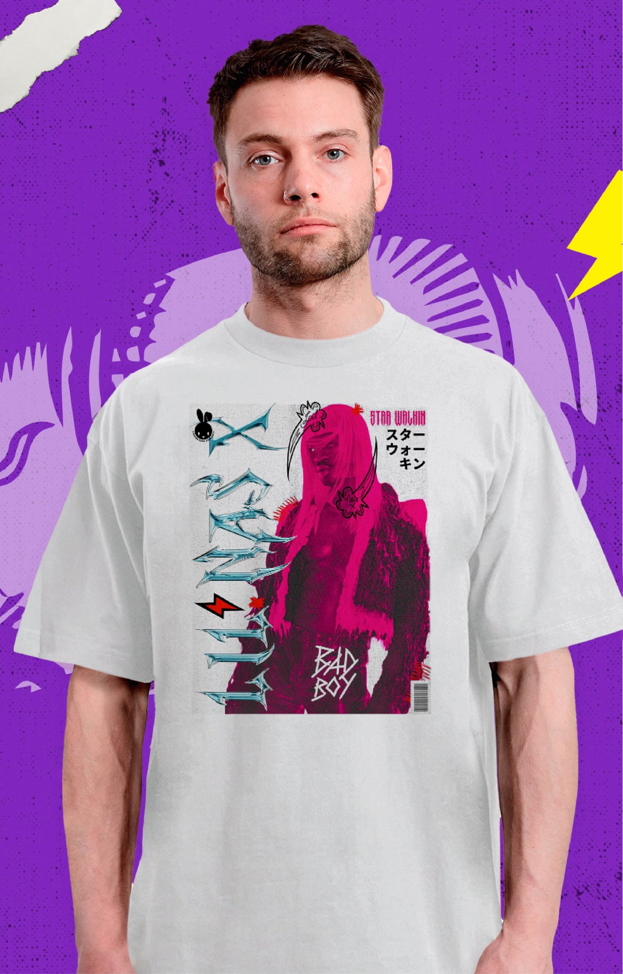 Lil Nas X - Art Lollapalooza - Polera